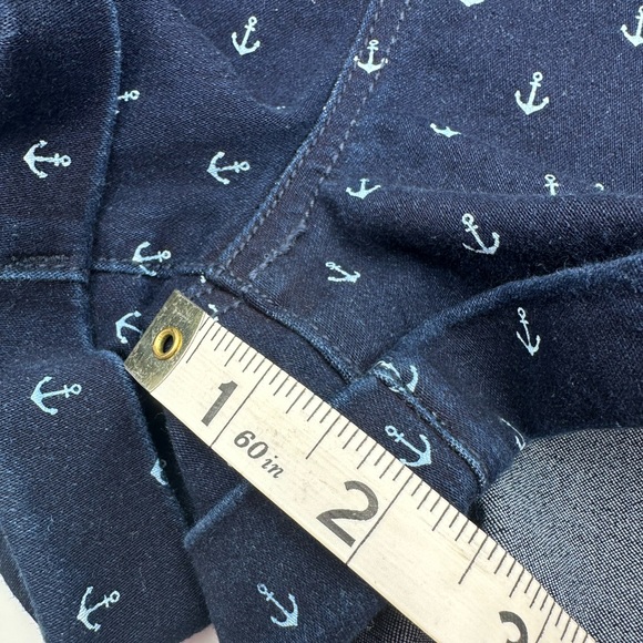 Rue21 High Rise Sailor Shorts Size 7/8 Nautical Anchor Print 2” Cuffed Inseam - Picture 3 of 9